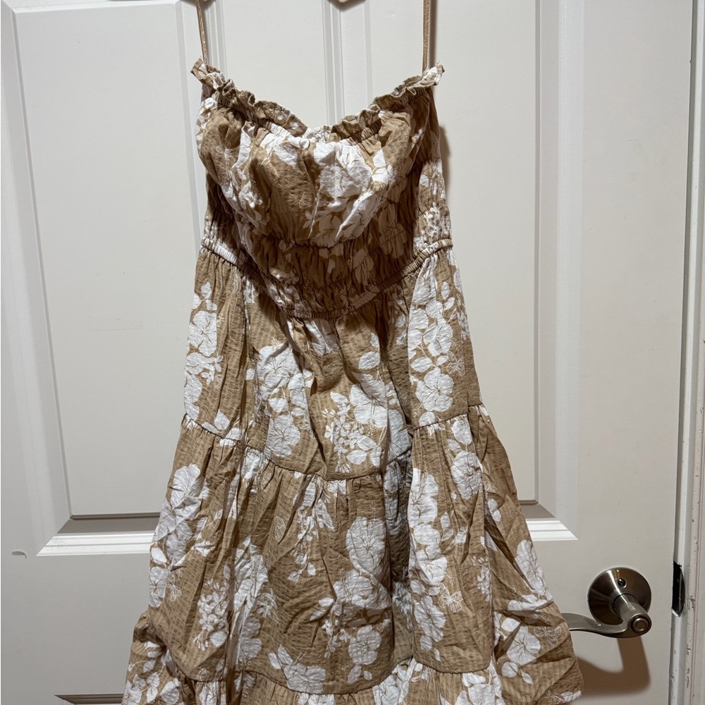 Aeropostale Floral Strapless Dress
